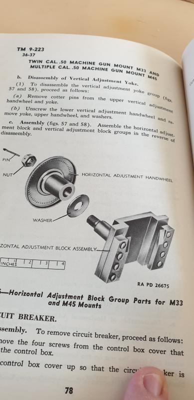 Maxson Horizontal Adjustment handwheel.