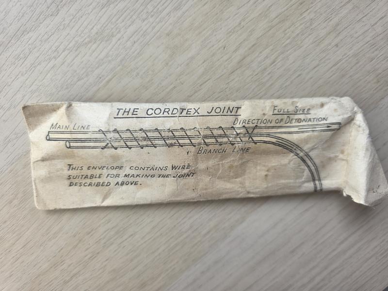 SOE cordtex joint. In original ww2 envelop.